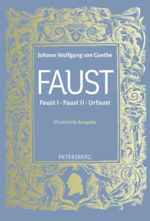 Die hier vorliegende illustrierte Geschenkausgabe versammelt den „Urfaust“, „Faust. Eine Tragödie“ und „Faust. Der Tragödie zweiter Teil“ in einem Band. Goethe greift in seinem bekanntesten Werk nicht nur auf die historische Geschichte des Doktor Faustus zurück, sondern verknüpft geschichtliche Zusammenhänge, wissenschaftliche Erkenntnisse und mythische Eindrücke und schafft ein Menschheitsdrama, das heute noch zu den wichtigsten Werken der Literaturgeschichte zählt. Goethe befasste sich sechzig Jahre mit dem Stoff, dieses Werk vermittelt einen tiefen Einblick in die verschiedenen Epochen seines Schaffens, von Sturm und Drang über die Weimarer Klassik bis zur Romantik.