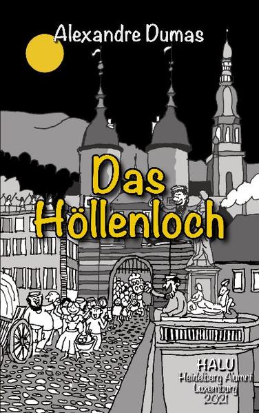 "Das Höllenloch" ist der erste Band eines zweiteiligen Romans von Alexandre DUMAS, dem Älteren, der in den Jahren 1850 und 1851, mit dem Titel "Dieu dispose" (Gott lenkt), zum ersten Mal als Feuilleton-Roman in der Zeitschrift "L'Événement" erschienen ist. Der Roman erzählt die äußerst düstere Geschichte zweier ungleicher Brüder in der ersten Hälfte des 19. Jahrhunderts, zur Zeit der deutschen Befreiungskriege. Der vorliegende erste Band spielt integral in Heidelberg und Umgebung. Die Geschichte erfährt gegen Ende des Bandes ein tragisches, wenn auch provisorisches Ende. Im zweiten Band wird sie, fünfzehn Jahre später, in Paris wieder aufgenommen und dort auch zu Ende geführt. Über die eigentliche Intrige hinaus, interessiert im ersten Band besonders Dumas' Beschreibung der Sitten und Gebräuche an der Universität, die er schon in seinen Reiseberichten beschrieben hatte und die er hier voll in den Erzählstrang mit einfließen lässt. Mit der vorliegenden Übersetzung möchten die Herausgeber besonders diesen Aspekt des wenig bekannten Romans, nicht ohne ein gewisses Augenzwinkern, in Erinnerung rufen. Aus diesem Grunde findet der Leser im Anhang zusätzlich zum Roman, die Übersetzung jener Teile aus den Reise-Impressionen Dumas', die das studentische Leben in Heidelberg betreffen.