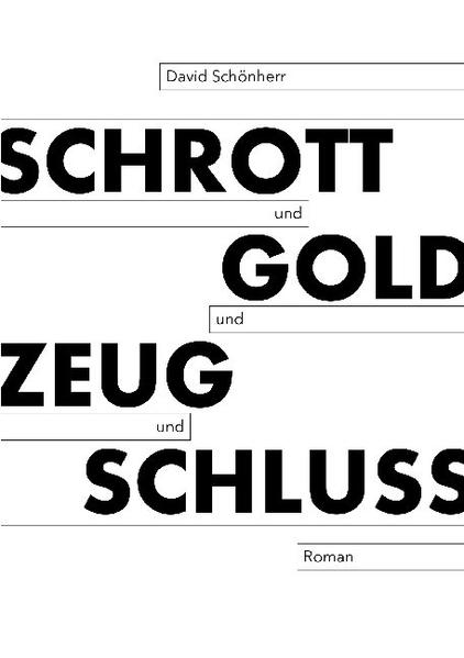 Michael Berger hat das große Los gezogen - nicht. Anfang 50, arbeitslos, geschieden, übergewichtig, unattraktiv, quasi die Mensch gewordene Kombination aus Sackgasse und Einbahnstraße in einem. Doch eine gnadenlose Teppichkante, eine unüberschaubare Menge an Billig-Porzellan und eine In-meinem-früheren-Leben-war-ich-eine-Mikrowelle halten Michaels Depressionen gehörig auf Trab und bringen einige Teile von Leipzig auf unerklärliche Weise zum Schweben. Ohne Happy-End und mit ordentlich INYOURFACE. Let's get this party started, hier bin ich Mensch, hier darf ich's sein. SCHROTT UND GOLD UND ZEUG UND SCHLUSS - ein Roman übers Ausblenden und Ausrasten, übers Davonkommen und Durchrutschen und über das-Wetter-in-Zeiten-des-gesellschaftlichen-Klimawandels und die Frage, wie man eine überraschende Hausdurchsuchung schadlos übersteht.