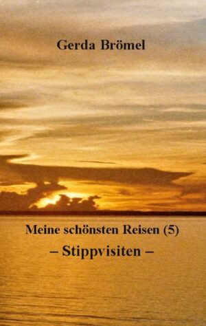 Neues aus Gerda Brömels Reisetagebüchern! Wie stets berichtet sie unterhaltsam, fesselnd und informativ: Antarktis, Brasilien, Baskenland, Indien, Japan, Kanada/USA, Libyen, Mexiko, Russland, Südkorea, Thailand. Um ein fremdes Land kennenzulernen, müsste man dort sein ganzes Leben zubringen. Wir Reisende behelfen uns mit "Stippvisiten", die uns jedoch nur einen flüchtigen Eindruck vermitteln können. Dennoch kehren wir bereichert um neue Erlebnisse, Erfahrungen und Begegnungen nach Hause zurück.