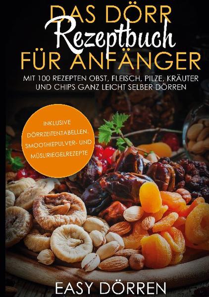 Fragen Sie sich öfter, was Sie zur Arbeit mitnehmen können? Sie wollen sich unkompliziert leckere, als auch gleichzeitig gesunde Snacks zubereiten? Dann ist dieses Dörr Rezeptbuch mit bis zu 100 Rezepten genau das Richtige für Sie! Dörren hat als schonendste Art der Konservierung so einige Vorteile. Es bleiben nicht nur alle Inhaltsstoffe wie Vitamine und Proteine des Dörrgutes erhalten, sondern es eignet sich auch super als Snack für zwischendurch. Ein Naschspaß für Kinder als auch für Erwachsene. Es lässt sich zudem ohne großes Zutun zubereiten. Dörrgut muss nicht gekühlt werden und besitzt einen hohen Ballaststoffanteil, der sich gut auf die Verdauung auswirkt. Wer mit dem Dörren beginnen möchte, kann den Backofen nutzen oder sich nach Empfehlung einen Dörrautomaten kaufen. Dieser kostet im Schnitt 40 Euro, kann aber auch schon für 35 Euro gekauft werden. Was nun noch fehlt sind die Rezepte und dann kann es auch schon los gehen. Wir wünschen viel Spaß und guten Appetit! Das erwartet Sie: - 100 leckere Dörrrezepte mit genauer Schritt-für-Schritt Anleitung und Nährwertangaben - Dörrzeitentabellen zum Downloaden - Smoothiepulver-, Müsliriegelrezepte und vieles mehr...