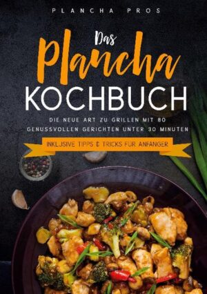 Sie spielen mit dem Gedanken sich eine Plancha Platte zu kaufen? Sie lieben Gerichte von der Plancha? Dann ist dieses Kochbuch mit Tipps und Tricks für Anfänger genau das Richtige für Sie! Saison bedingt? Nicht mit Ihrer Plancha Platte! Die neue Art des Grillens wird nicht nur Sie, sondern auch die ganze Familie begeistern. Unabhängig von der Jahreszeit zaubern Sie einen reizvollen Genuss an Speisen. Ob im Sommer oder im Winter - die Plancha Grillplatte lässt keine Wünsche offen. Die Plancha Platte ist mit einer glatten Fläche ausgestattet, die das schonende Garen von Gerichten gewährleistet. Durch ihre Beschaffenheit wird die Hitze gleichmäßig verteilt und gespeichert. Mit den richtigen Rezepten und der richtigen Benutzung lassen sich mit dem Plancha Grill sehr leckere Rezepte kreieren. Schon ab 126 Euro finden Sie auf Amazon einen neuen Plancha Grill.Auf dem Plancha Grill lässt sich nahezu alles grillen. In diesem Plancha Kochbuch finden Sie neben Tipps und Tricks für Anfänger bis zu 80 abwechslungsreiche sowie genussvolle Rezepte. Darunter Frühstückspizza zum Frühstück, Ramen Nudeln als Hauptspeise, Maronen als Snack oder Butterkekse als süßer Nachtisch. Viel Spaß beim Kochen und guten Appetit! Das erwartet Sie: - 80 abwechslungsreiche Rezepte unter 30 Minuten als Frühstück, als Hauptspeise, als Beilage, als Snack oder als Nachtisch - Einige spezielle Überraschungs-Plancha-Gerichte - Tipps und Tricks für die richtige Verwendung und Pflege Der Plancha Grill wurde anfangs vermehrt in Spanien benutzt. Nun kommt er nach Deutschland und revolutioniert das Grillen. Plancha Pros bringt Ihnen ganz leicht den neuen Trend auf den Teller.