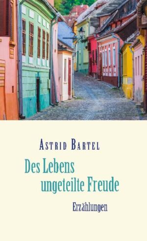 Von Menschen und Schicksalen quer durch 65 Jahre Zeitgeschehen: Einfühlsam und mit feinem Humor erzählt Astrid Bartel in ihrem neuen Buch Geschichten aus den Dörfern und Städten Rumäniens und Deutschlands. Die Erzählungen der gebürtigen Siebenbürgerin sind zum größten Teil autobiografisch. Besonders sind die in Rumänien spielenden Geschichten, denn das Leben inmitten des Völkergemischs eines längst untergegangenen österreich-ungarischen Kaiserreichs und mitten in einem Land, das den Sozialismus aufbaute, war ein Alltag voller Überraschungen, Kämpfe, Kompromisse und politischer Schwierigkeiten. Die größte Herausforderung jedoch war, zwischen der Liebe zur Heimat und der Freiheit wählen zu müssen.