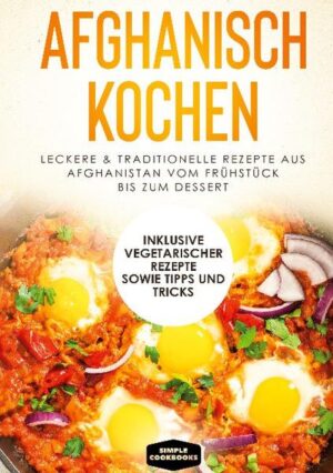 Sie haben eine Vorliebe für orientalische Gerichte oder haben einfach viel Spaß beim Kochen und sind experimentierfreudig? Sie lieben exotische und abwechslungsreiche Speisen und haben Interesse an der Vielfalt von Gewürzen und Kräutern? Dann sollten Sie unbedingt dieses Kochbuch ausprobieren! Sie sind auf der Suche nach leckeren, interessanten Rezepten und sind offen für neue Gerichte? Sie begeistern sich für afghanische Küche und möchten mehr über die verschiedenen Gewürze und Kräuter erfahren? Dann sind Sie hier genau richtig! Für alle, die gern und leidenschaftlich kochen - hier erwartet sie ein spannungsvolles, kulinarisches Erlebnis! In diesem Buch erfahren Sie, welche Besonderheiten die afghanische Küche beinhaltet und welche Lebensmittel und Gewürze des Orients in dieser Küche verwendet werden. Sie entdecken außerdem viele gesunde und genussvolle Rezepte - ob mit Fleisch, vegetarisch, vegan, süß oder herzhaft, hier werden Sie in allen kulinarischen Bereichen fündig! Darüber hinaus gibt es noch nützliche Tipps und Tricks, welche Sie zu neuen Inspirationen anregen. Das erwartet Sie: - Was ist afghanische Küche? - Die Besonderheiten der afghanischen Küche: Was macht sie so außergewöhnlich und weltweit beliebt? - Leckere und einfache Rezepte für den Alltag und spezielle Rezepte für verschiedene Anlässe! - Von saftigen, leckeren Fleischgerichten bis hin zu den frischen, köstlichen vegetarischen und veganen Speisen! - Nützliche Tipps und Tricks und vieles mehr ..