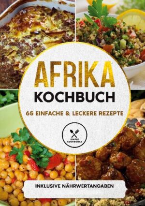 Sie wissen bereits, dass die afrikanische Küche unglaublich viel zu bieten hat oder möchten es selbst herausfinden? Dann ist dieses Kochbuch mit bis zu 65 afrikanischen Rezepten genau das Richtige für Sie! Die afrikanische Küche hat viele verschiedene Richtungen und Geschmacksvariationen zu bieten. Jede Region bietet verschiedene Spezialitäten, die sich im Laufe der Zeit ergeben haben. Sehr schmackhaft sind zudem die speziellen Gewürzen, die in fast jedem Gericht verwendet werden. Mit unserem Kochbuch werden Sie für jeden Geschmack und jede Gelegenheit das passende Rezept finden und so auf eine kulinarische Reise gehen, die Sie durch ganz Afrika führen wird. Bei jedem Rezept wird Ihnen genau gesagt, welche Zutaten Sie benötigen, für wie viele Personen es ausgelegt ist und wie hoch der Nährwert ist. Im letzten Kapitel finden Sie Spezialitäten der verschiedenen Regionen.Wir wünschen Ihnen viel Spaß auf Ihrer kulinarischen Reise durch einen ganz besonderen Kontinent! Das erwartet Sie: - Typisch afrikanische Vorspeisen wie süfafrikanischer Bananensalat mit Curry oder Tabulè - Leckere Hauptspeisen wie ostafrikanisches Kokoshähnchen oder Bobotie (südafrikanischer Hackfleischauflauf) - Vorzügliche Desserts wie Basbousa oder Mandarienkuchen - Genussvolle Rezepte für das Abendessen wie z.B. Linsensalat, BBQ Burger und Schneller Nudelsalat - und viele weitere abwechslungsreiche Rezepte