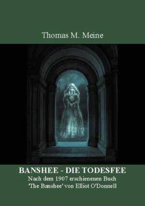 Die Banshee oder Todesfee ist fest in der irischen Folklore verankert. Für all diejenigen, die mehr darüber erfahren wollen wann, warum und wo sie auftaucht, und insbesondere wer sie ist hat Elliott O'Donnell, ein bekannter Viktorianischer Geisterjäger und Autorität des Übernatürlichen, im Jahre 1907 ein Werk geschaffen, das als unbestrittener Klassiker in dieser Hinsicht gilt. Abergläubischer Humbug oder nicht? Wir wissen es nicht, denn eine Banshee gibt es nur in den uralten irischen Familien mit entsprechendem Stammbaum, und näher als in diesem Buch werden wir anderen Sterblichen wohl selten kommen. Kein reines Gespensterbuch, sondern eine Mischung aus Geschichten mit Banshee- Erscheinungen und Hintergrundinformationen, die uns dieses seltsame Phänomen aus der keltischen Mythologie und dem irischen Volksglauben näherbringen. Der Originalautor, Elliot O'Donnell entstammt selbst einer der uralten irischen Familien, die bis in die auf 'Niall of the Nine Hostages' (Niall der neun Geiseln) zurückgeht, Sohn von Eochaid Mugmedon und einer der tapfersten und legendärsten Hochkönige Irlands aus den Urzeiten Irlands. Er weiß also, wovon er redet, und hat sich in Sachen Übernatürliches mit vielen Büchern und Publikationen einen Namen gemacht. Die Beschreibungen von Erscheinungen, auch vergleichenderweise mit solchen Phänomenen anderorts, sind mal länger, mal kürzer oft nur kurz skizziert. Egal in wie sie Gestalt annehmen, schön und freundlich oder hässlich und böse Todesfeen sind sie alle. Ein Muss für die Büchersammlung paranormaler Erscheinungen. Wenn Sie an Gespenster glauben, dann haben Sie hier Gelegenheit, ihr Fachwissen zu vertiefen. Wenn nicht, vielleicht lassen Sie sich zumindest was die irische Banshee betrift überzeugen. Wenn nicht anderweitig vermerkt, basiert alles auf Eigenerfahrungen, verbrieften Tatsachen oder äußerst vertrauenswürdigen Quellen wie wir es von Elliot O'Donnell gewohnt sind ...