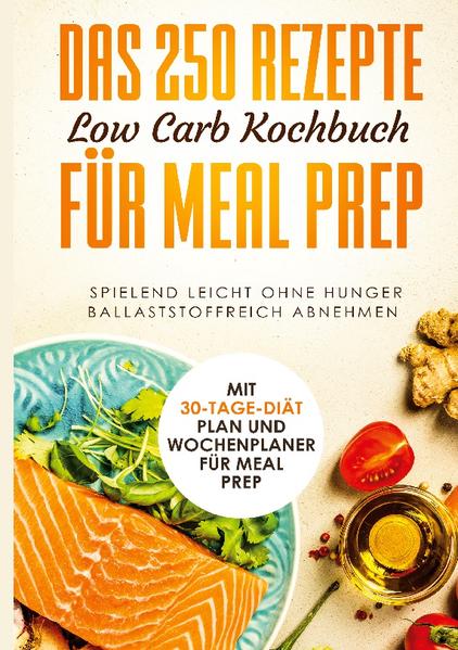 Sie haben schon einmal von der Low Carb Ernährungsform gehört oder möchten durch diese effektiv abnehmen? Sie wissen aber nicht so richtig wie? Dann ist dies Ihr erster richtiger Schritt! Mit diesem Kochbuch mit bis zu 250 abwechslungsreichen Rezepten und Wochenplaner wird Ihre Low Carb Diät ein voller Erfolg! Eine Low Carb Diät bringt viele Vorteile mit sich. Dazu gehört unter anderem Gewichtsverlust, eine höhere Fettverbrennung, ein längeres Sättigungsgefühl durch hochwertige Fette und Eiweiße, die Senkung des Cholesterinspiegels und die Entlastung des Herzens. Anfangs wird bei einer Ernährungsumstellung erstmal eines benötigt: Disziplin! Denn der Körper muss seinen Energiegewinnungsprozess etwas umstellen und Gewohnheiten müssen beim Kochen sowie Essen neu geschaffen werden. Da die Kohlenhydrate in der Ernährung reduziert werden, muss der Körper nun Energie vermehrt aus Nahrungsfetten und Körperfetten gewinnen. Dies bedarf in der Regel 1 bis 2 Wochen, die durch Müdigkeit und Schlappheit gekennzeichnet sein können, wobei man dies durch herantasten auch reduzieren kann. Die Umstellung lohnt sich und schon kurz darauf werden Sie sich deutlich fitter und energiegeladener fühlen. Zur Erreichung dieses Ziels ist ein stressiger Berufsalltag keine Ausrede. Die Frage an dieser Stelle ist: ''Wie kann man eine Low Carb Diät möglichst angenehm gestalten?'' In diesem Kochbuch finden Sie unter den 250 Rezepten so einige, die perfekt zum Vorkochen geeignet sind. Darunter natürlich auch süße Nachtischrezepte für den Notfall. Also worauf warten Sie? Los geht's und guten Appetit! Das erwartet Sie: - 250 abwechslungsreiche Rezepte zum Frühstück, Mittagessen, Abendbrot, als Nachtisch oder auch als Snack zwischendurch - Eine 30-Tage-Challenge - Ein Wochenplaner für Ihre Einkäufe und effektives Vorkochen - und vieles mehr...