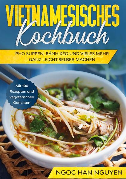 Sie scheinen sich für die vietnamesische Küche zu interessieren. Hier sind Sie genau richtig. Mit diesem Kochbuch erhalten Sie die Chance, Ihr Wissen über die vietnamesische Küche mit sorgfältig auserwählten Rezepten zu erweitern, diese zu genießen und Ihr Wohlbefinden zu steigern. Die Vietnamesische Küche hat viel zu bieten. Sie bereichert die tägliche Ernährung nicht nur mit einem unglaublichen Geschmack, sondern erhöht Ihr Wohlbefinden durch viele gesunde und frische Zutaten. Vielen verwendeten Kräutern werden sehr wirksame Wirkungen zugesprochen. Dieses Kochbuch bringt Ihnen mit 100 Rezepten, die vietnamesische Küche nach Hause. Schritt für Schritt werden Sie sich die leckersten und bekanntesten Gerichte Vietnams zubereiten können. Darunter die sehr bekannten Pho Suppen, die berühmten Bánh Xéo Gerichte oder auch Gerichte mit Schwein, Geflügel, Rind und Fisch. Falls Sie sie sich mehr für die vegetarische Zubereitung begeistern können, finden Sie hier auch einige vegetarische Rezepte. Für diejenigen, die tief in die vietnamesische Küche eintauchen wollen, bietet dieses Kochbuch sogar Rezepte an, mit denen Sie Reisnudeln, Reismehl und Reispapier selber herstellen können. Zuletzt sollte man nicht die unglaublich leckeren Nachtischrezepte auslassen. Von Ché Ba´Ba zu Klebereis mit Mango sind einige spezielle Nachtische vertreten. Als kleines Extra erwarten Sie zudem typisch vietnamesische Getränke, die unbedingt einmal probiert werden sollten! Bereichern Sie Ihre Küche und steigen Sie in das kulinarische vietnamesische Küchenabenteuer ein. Denn sie hat so viel so bieten! Viel Spaß beim Kochen und guten Appetit! Das erwartet Sie: - 100 abwechslungsreiche Rezepte darunter Gerichte mit Fisch und Fleisch oder auch vegetarische - 3 Grundrezepte mit denen Sie Reisnudeln, Reismehl und Reispapier selber herstellen können - Bis über 20 verschiedene Rezepte für die berühmten Pho Suppen sowie bis zu 20 nicht weniger bekannte Bánh Xéo Gerichte