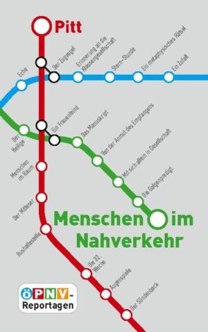 In 44 Reportagen erzählt Pitt von seinen Begegnungen und Erlebnissen in U-Bahnen, S-Bahnen, Stadt- und Straßenbahnen und Bussen in den Nahverkehrssystemen verschiedener Städte und Regionen. Er ist seit Jahrzehnten ein passionierter Nutzer des so genannten ÖPNV, des öffentlichen Personennahverkehrs, und genießt seine kurzweiligen Reisen. Es ist erstaunlich, wie nah sich fremde Menschen in Bahnen und Bussen kommen und wieviel sie voneinander erfahren. Der Autor wirbt auch für die Fahrten im Nahverkehr, der nach dem Willen aller Ökologen seinen Anteil am gesamten Verkehr, der die Umwelt stark belastet, wesentlich erhöhen soll. Die alltäglichen Fahrten für Beruf, Einkauf, Sport, Freizeit und Kultur werden in Pitts Beobachtungslust spannend und vergnüglich. Aus der Neugier auf die Mitreisenden entwickeln sich sympathische Elemente einer Philosophie der Verträglichkeit.