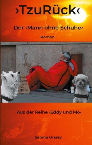 Ein Obdachloser trifft auf zwei kleine Hunde, die ihm das Leben erklären? Lennart hat verlernt, mit Menschen zu sprechen. Unrechtshaft in der ehemaligen DDR, Scheinerschießungen und traumatische Erlebnisse hinterließen ihre Spuren. Seine große Liebe Mia opfernd findet er heute Trost im Alkohol und keinen Weg raus aus dieser verdammten Dunkelheit, die ihn seit Jahren umgibt. Den West Highland White Terrier Eddy und seinen Shih Tzu-Buddy Mo führt diese Mission an dieselben emotionalen Grenzen wie ihren Schützling. In Mo manifestiert sich der Wunsch, diesen Mann zu retten und Mia zu finden, mit der großen Hoffnung, dass es nicht zu spät ist für den Mann ohne Schuhe, der von sich behauptet, längst gestorben zu sein. EDDY und MO Wer sind die zwei? Eddy (West Highland White Terrier) und Mo (Shih Tzu) kommen an ihre Grenzen bei jeder Mission. Aufgeben ist keine Option, weil sie wissen, dass das ehrlichste Lächeln von Menschen ausgeht, die gelitten haben.