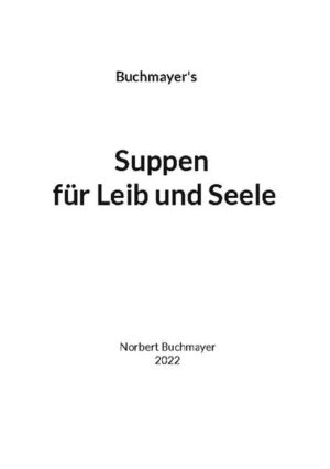 Suppen gehören seit hunderten von Jahren zur europäischen Kultur. Jede Region hat ihre eigenen Suppen. Vornehmlich aus der Gegebenheit der verfügbaren Nahrungsmittel. Die Küstenregionen verwenden dafür Meerestiere, die Gebirgsregionen dafür Fleisch und Gemüse. Alles hat ihren Brauch, auch die Suppe. In diesem Buch wird vieles vereint. Gleichgültig woher die Suppe stammt, sie schmeckt immer.