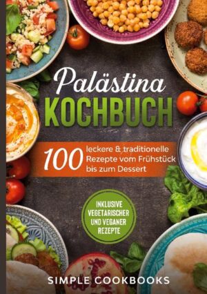 Sie lieben orientalisches Essen und sind auf der Suche nach originellen Rezepten? Sie möchten Ihre Freunde und Familie mit leckerem, erstklassigem Essen überraschen? Dann ist dieses Kochbuch genau das Richtige für Sie! Sie lieben die palästinensische Küche und würden gern mehr über die Spezialitäten und die Esskultur erfahren? Oder sind Sie eine Person, die leidenschaftlich und gerne kocht und auf der Suche nach neuen und spannungsvollen Rezepten ist? Für alle, die Spaß am Kochen haben und experimentierfreudig sind - bereiten Sie sich auf ein tolles, kulinarisches Erlebnis vor! Dieses Kochbuch lädt Sie dazu ein in die Welt der Gewürze, der selbst gemachten Teige und des genussvollen Essens einzutauchen. Das erwartet Sie: - Die Grundlagen der palästinensischen Küche - Besondere Frühstücksrezepte wie Challa (geflochtenes Süßbrot) oder Kurkuma Dinkelbrötchen mit Oliven und Zwiebeln - Köstliche Suppen wie Pilz und Graupensuppe oder Shorabat Addas - Genussvolle Gerichte mit Rind wie Rindfleisch Eintopf mit weißen Bohnen oder Mnezzeli - Leckere Gerichte mit Geflügel, Lamm und Fisch - Viele schmackhafte vegetarische und vegane Rezepte wie Karotten-Koriander-Falafel oder Shakshuka - Köstliche Desserts wie das berühmte Baklava oder Muhallabi - und vieles mehr ..