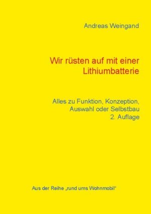 In einem Wohnmobilforum wurde vor mehr als zehn Jahren ein Lithium Batteriesystem als Ersatz für die schweren Bleibatterien vorgestellt und damit den speicherhungrigen Wohnmobilfahrern näher gebracht. Viele Wohnmobilfahrer folgten diesen Gedanken und Vorschlägen. Die Vorteile sind bestechend: 50% Gewichtsersparnis bei doppelter Nettokapazität und höherer Entnahmestrom ohne Spannungseinbrüche. Der geeignete Batteriespeicher um Kaffeemaschine, Fön, Induktionsherd besser zu versorgen und vielleicht auch noch die Pedelec-Akkus zu laden. In der ersten Generation waren es selbstgebaute Systeme mit den gelben Winston Zellen in einer Holzkiste, Balancermodule auf den Polen und ein Solid state Relay für einen UVP/OVP Schutz. Damit sammelte man Erfahrungen und mit der zweiten Generation zog der Markt mit sogenannten Drop in Ersatz für Bleiakku nach die man, zumindest laut Werbung, 1:1 gegen die alte Bleibatterie tauschen kann. In der dritten Generation kamen dann die blauen Becherzellen und Smart BMS mit integriertem Batteriecomputer und Smartphone App zum Einsatz. Aber sowohl für den Eigenbau als auch für die Drop in Systeme sollte man einige Dinge wissen. In diesem Kompendium für Lithiumbatterien in Wohnmobilen möchte ich Ihnen diese Technologie und Aufrüstung mit all ihren Vor- und Nachteilen erklären und Sie damit vielleicht auch zum Selbstbau oder Austausch ihrer Bleibatterie anregen. Wenn Ihnen die Chemie zu viel ist starten Sie Ihre Informationsreise einfach ab dem Vergleich Lithium zu Blei. Viel Spaß beim Lesen und gutes Gelingen!