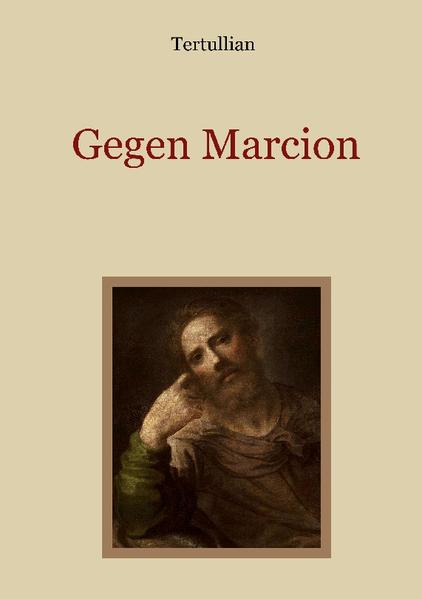 Der Kirchenvater Tertullian richtet sich in dieser um das Jahr 200 entstandenen Schrift gegen die dualistischen Marcioniten. Marcion, ein im 2. nachchristlichen Jahrhundert lebender wohlhabender Reeder, gründete die nach ihm benannte Sekte, da er annahm, daß der Gott des Alten Testaments nicht mit dem des Neuen Testaments übereinstimmen könne. Er nahm ein boshaftes Prinzip, welches die sichtbare Welt geschaffen hat an, und ein rein gutes, welches in der geistigen Welt zu finden sei. So schuf er ein Zwei-Götter-System, gegen welches Tertullian in dieser Schrift Partei ergreift und es widerlegt.