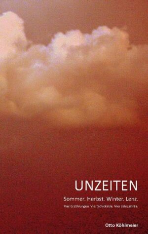 Unzeiten. Vier Menschenschicksale aus vier Jahrzehnten. Sommer Johanna. Alleinerzieherin aus dem ärmeren Osten des Landes, arbeitet sich den Winter über im reicheren Westen zu Tode. Herbst Harald. Ein Meister des textilen Gewerbes, erlebt den Niedergang der Branche und geht daran elendiglich zugrunde. Winter Karl. Ein junger Mann, Kind noch fast, ein Produkt des Zufalls, ungeliebt und ungeachtet, opfert sich im Namen Gottes. Lenz Daniel. Ein Knabe, von den Eltern behütet und beschützt, ferngehalten vom Leben, findet dieses in der Sucht. Letztendlich begegnen sich alle vier im Höllenfeuer Lucifers. Wo sie erkennen und zu leben beginnen. Endlich.