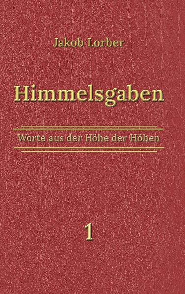 Der Bote Gottes, Jakob Lorber, durch welchen zu Graz in den Jahren 1840 bis 1864 die Neuoffenbarung der wahren Lehre Jesu Christi in deutscher Sprache erfolgte, empfing durch die in ihm redende Stimme des Geistes, welche er als die Stimme Gottes, des himmlischen Vaters in Jesus, erkannte, große Kundgaben, die er in einer Reihe von Schriftbänden niederlegte. Neben diesen großen Eröffnungen empfing Jakob Lorber jedoch auch andere Licht- und Lebensworte geringeren Umfangs, und zwar Belehrungen und Aufschlüsse über allerlei wichtige Fragen und Anliegen seiner Freunde oder seines eigenen Herzens. Diese Gaben des Himmels bezeichnete Lorber-eben weil sie neben den andern großen Kundgaben einherliefen-als Nebenworte. Diese bilden sozusagen sein geistiges Tagebuch und wurden in drei Bänden mit dem Titel "Himmelsgaben" veröffentlicht. Sie bieten ein aufschlussreiches und interessantes Bild von der Tätigkeit Lorbers und dem geistigen Leben des großen Propheten und seines Freundeskreises. Die vorliegende Neuauflage der ersten beiden Bände wurde um 40 weitere Nebenworte ergänzt.