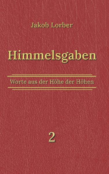 Der Bote Gottes, Jakob Lorber, durch welchen zu Graz in den Jahren 1840 bis 1864 die Neuoffenbarung der wahren Lehre Jesu Christi in deutscher Sprache erfolgte, empfing durch die in ihm redende Stimme des Geistes, welche er als die Stimme Gottes, des himmlischen Vaters in Jesus, erkannte, große Kundgaben, die er in einer Reihe von Schriftbänden niederlegte. Neben diesen großen Eröffnungen empfing Jakob Lorber jedoch auch andere Licht- und Lebensworte geringeren Umfangs, und zwar Belehrungen und Aufschlüsse über allerlei wichtige Fragen und Anliegen seiner Freunde oder seines eigenen Herzens. Diese Gaben des Himmels bezeichnete Lorber-eben weil sie neben den andern großen Kundgaben einherliefen-als Nebenworte. Diese bilden sozusagen sein geistiges Tagebuch und wurden in drei Bänden mit dem Titel "Himmelsgaben" veröffentlicht. Sie bieten ein aufschlussreiches und interessantes Bild von der Tätigkeit Lorbers und dem geistigen Leben des großen Propheten und seines Freundeskreises. Die vorliegende Neuauflage der ersten beiden Bände wurde um ca. 40 weitere Nebenworte ergänzt.