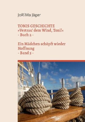 Über den Atlantik, 1853: Eine deutsche Bauernfamilie macht eine Überfahrt auf einem Auswandererschiff über den Atlantischen Ozean, um in Amerika Fuß zu fassen. Nach einer Menge Aufregungen und Überraschungen scheint sich endlich an Bord alles zu normalisieren - falls man dies überhaupt so bezeichnen kann. Eine Schiffsreise auf einem Klipper ist und bleibt ein Abenteuer ... Auch Toni, eine der Töchter der Familie Heinerich Waidmann, die mehr als Junge denn als Mädchen unter Bauern aufgewachsen ist, macht ungewöhnliche Erfahrungen auf dieser langen Schiffsreise, die ihr Weltbild auf den Kopf stellen oder völlig über den Haufen werfen, denn sie hinterfragt religiöse Ansichten und einengende Konventionen. Dabei stößt sie auf viel Unverständnis und Kritik. Sie erkennt, daß das Leben noch viele Rätsel für sie bereithält, die es zu lösen gilt ... Auswanderung nach Amerika in der Mitte des 19. Jahrhunderts und der Entwicklungsprozeß eines eigensinnigen Mädchens - darum geht es in diesem Band 5, der zu der Roman-Serie »TONIS GESCHICHTE« gehört. Das 2. Buch »Vertrau' dem Wind, Toni!« mußte auf mehrere Bände aufgeteilt werden. Das vorliegende Buch ist der dritte Teil des 2. Buches, aber der 5. Band der Gesamtreihe, in der die Familie Waidmann sich immer noch dem Wind und dem Meer anzuvertrauen hat ...