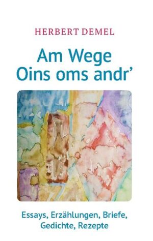 Der Autor Herbert Demel hat mit dem Büchlein "Am Wege Oins oms andr'" sein drittes Werk veröffentlicht. Wie in den gern gelesenen Vorgängern "Hoimet Waldenbuch" und "Gnepfleswäschereiâ" bietet der Waldenbucher mit Heidenheimer Migrationshintergrund einen verschlungenen Spaziergang durch ein sich zwischen Aufmüpfigkeit und Bodenständigkeit bewegendes 75jähriges Leben. Als "Wanderführer" durch die Kindheitslandschaften im Brenztal und sein berufliches und nachberufliches Biotop Waldenbuch fungieren neben dem erzählenden ICH und ER auch ein alter Ego namens Theophil Knoll. Sie führen bisweilen kontroverse Diskussionen, die sich in Demels essayistischen Gedankenströmen widerspiegeln. Quelle mancher noch unveröffentlichter Erzählungen, Anekdoten und Gedichte sind tagebuchartige Notizen aus der Kladde des Verfassers, die interessante Einblicke in "Erlebtes", "Erfahrenes" und "Verborgenes" erlauben. Insbesondere die in kraftvoller schwäbischer Mundart dargebotenen Passagen gehören zu den stärksten des Buches und werden die bisherige Leserschaft Demels, aber auch neues, an Dialekt, heimatlichen Rezepten und bisweilen skurriler, schwäbischer Originalität interessiertes Publikum erfreuen.