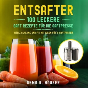 Entsafter Rezeptbuch- Mit 100 leckeren Rezepten, inkl. Nährwertangaben!!! _______________________________________ Erfahren Sie, was es alles über die beliebten Powerdrinks zu wissen gilt und wie Sie leckere Rezepte mit ein paar einfachen Handgriffen zaubern können. Es erwarten Sie 100 Rezepte zum Entsaften. Rohkost ist wichtiger Bestandteil einer gesunden Ernährung. Durchs Kochen werden lebende Enzyme und wichtige Nährstoffe aus den Früchten bzw. dem Gemüse abgetötet. Gesundheitsexperten und Ernährungswissenschaftler betonen immer wieder, wie wichtig der Verzehr von Rohkost für die Gesundheit ist. Um wirklich alles aus den Früchten herauszuholen, muss der Saft von den Fasern befreit werden. Genau dies macht ein Entsafter. Durch das Auspressen der Früchte entsteht ein hochkonzentrierter Saft, der extrem viele Vitamine und Nährstoffe der ursprünglichen Frucht enthält. Der hochkonzentrierte Drink dient zum einen der Krankheitsprävention, zum anderen verbessert er die eigene Gesundheit. Die positiven Effekte auf den Organismus sind zahlreich und äußern sich in mehr Energie, einer besseren Verdauung, einem gestärkten Immunsystem, einer höheren Knochendichte, einem besseren Schlaf, einer erhöhten Gehirnleistung, weniger Stress und weniger Cholesterin. ….Probieren sie es aus!! _______________________________________ ❤ Fettarm, vitaminreich und lecker! ❤ Für Anfänger geeignet! ❤ 100 Rezepte! ❤ Buntdruck, Format 8,5 x 8,5 Zoll… ❤Nährwertangaben zu jedem Rezept