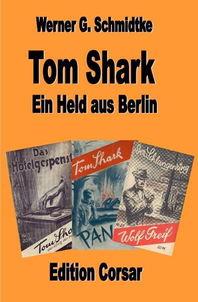 Tom Shark - der König der Detektive nannte sich eine Heftromanserie, die ab 1928 erschien und es auf 533 Ausgaben brachte. Werner G. Schmidtke, wohl einer der profundesten Kenner der VK-Heftromanserien, stellt hier zunächst die sogenannte 'Volksliteratur' ausführlich vor, zeigt dem Leser die zahlreichen Vorgänger-Serien auf und berichtet nicht nur ausführlich über die erfolgreiche Serie, die auch in der Nachkriegszeit noch einmal startete, sondern berichtet auch ausführlich über die Autorin Elisabeth von Aspern, mit der er regen Briefaustausch pflegte. Eine umfassende Werkbbliografie schließt sich an und bietet dem Sammler und Liebhaber wertvolle Informationen.