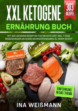 Die Keto-Diät ist sehr fettreich und enthält (fast) keine Kohlenhydrate. Das Verhältnis von Fett zu Kohlenhydraten und Eiweiß beträgt 4:1. Das Ziel der ketogenen Diät ist es, Fett zur Energiegewinnung zu verbrennen, anstatt Kohlenhydrate, was zu einer Gewichtsabnahme führt. Die Befürworter der ketogenen Diät versprechen sich davon viele Vorteile, die über das Abnehmen auf der Waage hinausgehen. Mit der ketogenen Diät soll der Körper in eine Ketose versetzt werden. Was ist Ketose? Der Körper ist immer auf der Suche nach Glukose (und ihrer gespeicherten Form, dem Glykogen) als Brennstoff. Eine Einschränkung der Kohlenhydrate bedeutet eine Einschränkung des Lieblingsbrennstoffs des Körpers - und so muss er sich anpassen. Die alternative Lösung besteht darin, stattdessen gespeichertes Fett zu verbrennen. Bei der Umstellung des Stoffwechsels von der Verbrennung von Glukose auf Fett entstehen Ketone. Ketone sind wichtig, denn während der Körper Fett zur Energiegewinnung verbrennt, ist das Gehirn nicht in der Lage, dies zu tun. Stattdessen nutzt das Gehirn die von der Leber produzierten Ketone als Brennstoff. Sobald der Körper Fett und das Gehirn Ketone verbrennt, befinden Sie sich in der Ketose. Bei der Keto-Diät werden die Glykogenspeicher der Leber geleert, so dass der Körper gezwungen ist, diesen alternativen Brennstoff zu finden. Um dies zu erreichen, müssen Sie nicht nur die Kohlenhydrate einschränken, sondern auch den Proteingehalt reduzieren. Das liegt daran, dass Eiweiß eine geringe insulinstimulierende Wirkung hat, die die Ketonbildung unterdrückt. (Mehr Tipps finden Sie im Buch) Sie haben Lust auf? ✓ Geringen Aufwand und großen Genuss… ✓ 300+ Rezepte für die Ketogene Diät ✓ Praktisch, einfache und abwechslungsreiche Rezeptideen ✓ und vieles mehr… Dann greifen Sie jetzt zu!