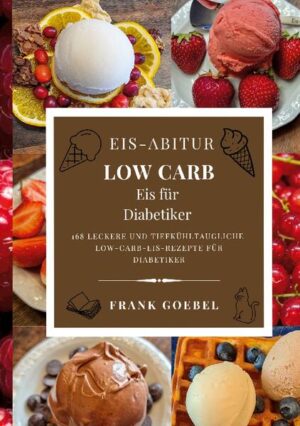 Irgendwann landen alle beim Eis-Abitur! Nach dem überwältigenden Erfolg unseres Eis-Abitur Klassenbuches, präsentieren wir hier unser Buch Eis-Abitur Low Carb - Eis Für Diabetiker in der Color-Edition. Endlich ein richtiges Buch zum Thema Eisherstellung in der Low-Carb-Version. Ihr habt die Eismaschine und dieses Buch zeigt Euch, was Ihr damit machen könnt! 168 leckere und tiefkühltaugliche Low-Carb-Eis-Rezepte, Sorbets und Milch-Sahne-Eis, mit Gelinggarantie für Diabetiker und alle Low-Carb-Fans. Jedes einzelne Rezept ist fein bilanziert, für höchsten Geschmack und beste Verträglichkeit. Zu jedem Rezept werden alle relevanten Nährwerte übersichtlich geliefert. Zum Buch gehört unsere Eisbilanz, ein Tool mit Nährwertrechner, das man einfach per Mail anfordern kann. Mit der Eisbilanz kann man jedes Rezept auf seine persönliche Wunschmenge zum Befüllen seiner Eismaschine umrechnen lassen. Darüber hinaus bildet der theoretische Teil des Buches die Grundlagen dafür, dass man mit der Eisbilanz eigene Rezepte in der Low-Carb-Version erstellen kann. Unsere Eisbilanz wächst kontinuierlich weiter, bietet immer neue Rezepte, die dieses Buch ergänzen und das alles ohne teure Fertigpulver. Das bietet wohl kein anderes Buch zum Thema auf dem Markt. Die Theorie ist leicht verständlich beschrieben und macht Lust auf eigene Kreationen. Natürlich kann man auch ohne viel Theorie gleich loslegen und die vielen Rezepte ausprobieren. Unsere Gruppe Eis-Abitur bietet bei Facebook einen regen Austausch und beantwortet alle Fragen, die hier und dort vielleicht noch entstehen. So bleibt niemand allein. Unser Praktikant Emil, der erste Kater der Welt, der sein Eis-Abitur macht, hat unser Buch Eis-Abitur Low Carb - Eis für Diabetiker nicht nur durch eine tolle Trickkiste bereichert, er liefert auch leckere Rezepte aus seiner neuen Cocktailbar und zeigt, wie leicht man das eine oder andere Variegato für sein Eis herstellen kann, ganz ohne teure Fertigpulver. Natürlich sind wir auch bei Instagram vertreten und haben einen Kanal bei YouTube. Das alles bietet unser tolles Buch Eis-Abitur Low Carb - Eis Für Diabetiker. Viel Spaß und Erfolg damit! Emil und Frank