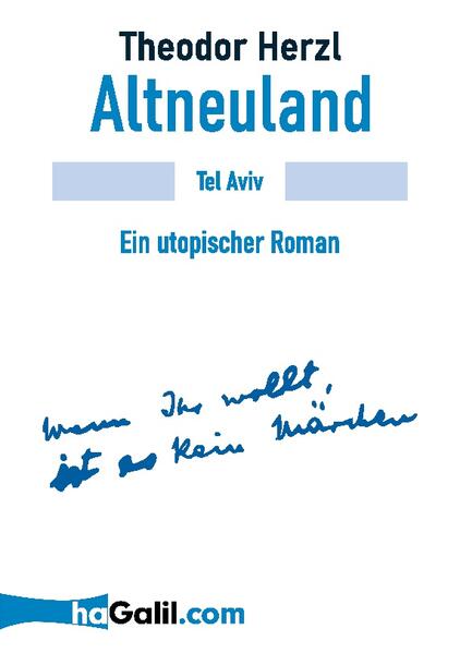 In seinem utopischen Roman "Altneuland" (1902) entwarf Theodor Herzl detailliert seine Vision des "Judenstaates". Aus dem Mit- und Gegeneinander fundamentalistischer und aufgeklärter Kräfte entsteht darin eine moderne, pluralistische und optimistische Gesellschaft. Die heutige Situation macht es notwendig, diese Vision wieder kennenzulernen. Für das Verständnis des Zionismus und im Kampf gegen den israelbezogenen Antisemitismus ist "Altneuland" ein Schlüsseltext.