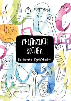 In diesem Buch findest du 86, liebevoll, illustrierte Rezepte, mit einer riesigen Auswahl an Köstlichkeiten. Gesund und delikat von Shake bis zu Salat, Gemüsezubereitungen, Bratlingen, Fleisch- und Käsealternativen, bis hin zu Snacks, Kuchen, Gebäck, Brot, zuckerfreien Süßigkeiten, heißen und kalten Getränken und Gewürzmischungen. Auch ein paar grundlegenden Tipps, zum Thema Ersatz für Tierische Produkte, sind dabei. Es warten leichte und anspruchsvolle Rezepte auf dich, ohne Angaben von Personenanzahl (meistens sind die Rezepte für 4 Personen), Zeitaufwand und Kalorien.