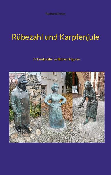 77 fiktive Figuren und ihre Denkmäler, von Knallenfalls bis Karpfenjule, von Rübezahl bis Eulenspiegel, werden in diesem Büchlein aufgeführt. Die meisten der enthaltenen Denkmäler finden sich in deutschen Großstädten, aber auch Denkmäler in den europäischen Nachbarländern und sogar in den USA sind enthalten. Für alle, die gerne Städte erkunden und sich für Denkmäler interessieren.