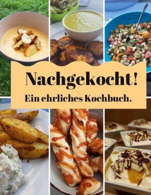 Nachgekocht - ein ehrliches Kochbuch. Nachkochen - das schafft man mit diesen Rezepten. Dieses Buch zeigt einfache und leicht nachkochbare Rezepte. Ganz ohne große Küchenerfahrung und Profi-Ausstattung. Noch dazu gibt es die echten Fotos der Nachkocher - keine Profibilder, so sieht man auch direkt, wie es hinterher auf dem Teller wirklich aussieht. Die Rezepte sind inspiriert durch Koch- und Backbücher, Zeitschriften, das Internet und ganz wichtig - die eigene Kreativität. Quasi das Erprobte "Best-of", so wie es auch bei der Autorin selbst auf den Tisch kommt. Viel Spaß beim Nachkochen!