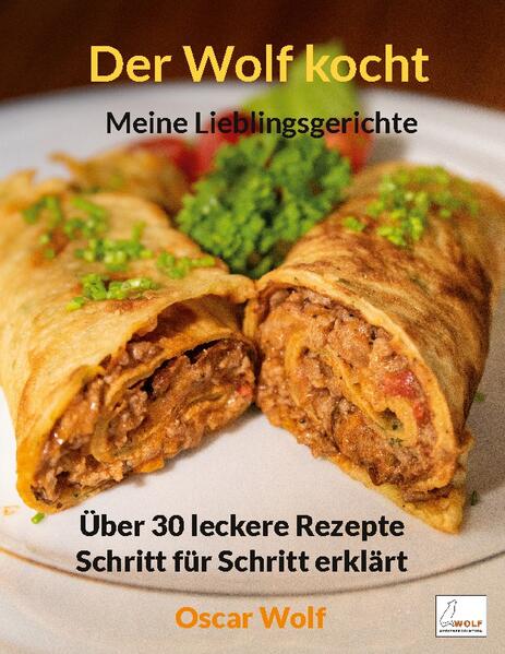 Der Wolf kocht - Meine Lieblingsgerichte Über 30 leckere Rezepte - Schritt für Schritt erklärt. Leckere, einfache und auch anspruchsvollere Gerichte. Knödel, Spätzle, Flädle, Rouladen, Filetspitzen, Südtiroler Spinatspätzle, Hackfleischtopf, Kalbsschnitzel Mailänder Art, Maultaschen und noch vieles mehr. Das Rezeptbuch ist übersichtlich gestaltet, ein Rezept auf einer Seite, mit Abbildungen in Farbe. Alle Rezepte sind gut beschrieben und einfach nachkochbar.