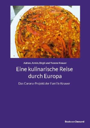 Europa auf dem Teller Stellen Sie sich vor, durch irgendeinen misslichen Umstand wäre das Reisen für jedermann über Monate hinweg unmöglich. Beispielsweise durch eine mysteriöse Pandemie. Klar, dass Sie gerade jetzt ein unwiderstehliches Fernweh überfällt. Was nun? Eine Möglichkeit: Holen Sie sich all die Länder und Schauplätze Europas einfach in die eigene Küche, ins eigene Esszimmer, auf den eigenen Teller. Schnuppern Sie die Aromen des Mittelmeers, kosten Sie die Würze des Balkans, tauchen Sie ein in den Geschmack des Nordens - in Form der Gerichte, die dort heimisch sind. Kurzum: Begleiten Sie die Familie Knauer auf ihrer kulinarischen Reise durch Europa. Eine Familie aus dem deutschen Südwesten südlich Stuttgart, der es genauso ging: Zwei Eltern, zwei erwachsene Kinder, die im Corona-Lockdown zu Hause festsaßen und ersatzweise kochend durch Europa reisten. Von Land zu Land, von Experiment zu Experiment, von Erfahrung zu Erfahrung. Warum zum Beispiel ist beim Heidensterz das Umrühren eine Todsünde? 46 Länder, 46 Rezepte, 46 Erfahrungsberichte vom Kochen und Kosten. Zum Nachkochen, Schmökern, Nachkosten, für die eigene Geschmacksreise durch einen erstaunlich vielfältigen Kontinent Kurzum: Begleiten Sie die Familie Knauer auf ihrer kulinarischen Reise durch Europa. Eine Familie aus dem deutschen Südwesten südlich Stuttgart, der es genauso ging: Zwei Eltern, zwei erwachsene Kinder, die im Corona-Lockdown zu Hause festsaßen und ersatzweise kochend durch Europa reisten. Von Land zu Land, von Experiment zu Experiment, von Erfahrung zu Erfahrung. Warum zum Beispiel ist beim Heidensterz das Umrühren eine Todsünde? 46 Länder, 46 Rezepte, 46 Erfahrungsberichte vom Kochen und Kosten. Zum Nachkochen, Schmökern, Nachkosten, für die eigene Geschmacksreise durch einen erstaunlich vielfältigen Kontinent