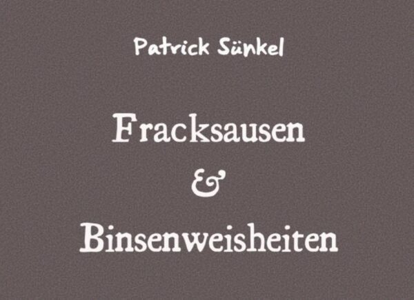 Prosa: Feinherbe Antworten auf die großen Fragen der Menschheit. Denkanstöße ohne Blöße. Was bedeutet Mut? Was ist feige? Was bedeutet menschlich? Was bedeutet unmenschlich? Wer hat den Krieg erfunden? Warum? Was ist Liebe? Wer hat die Liebe erfunden?