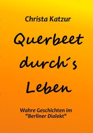 Wahre humorvolle Geschichten "Aujust's Brautschau , Herr Kulla und det Klavier, und mit Kulla auf ene janz besondere Kreuzfahrt jehen Ein paar nachdenkliche Geschichten und Gedichte. Und den Berliner Dialekt der Nachwelt erhalten. Viele Worte sind längst schon >Vergangenheit. Ick bin een „Berlina Kind“ 1. Wenn Eina eine Kreuzfahrt macht …. 2. Aujust´s Brautschau im modernen Zeitalter 3. Wenn´s den Eseln zu wohl wird..... 4. Bobby´s Tag im Kindergarten 5. Wie man auf den Kater kommt 6. Toni liebt Dich 7. Wat det eenen Freud, ist det andern Leid 8. Max der Rebell 9. Peinlich, peinlich 10. Deutsch - Russische Geschichten 11. Mich hat das Pferd wohl wirklich getreten 12. Kuriositäten 13. Der Mauerfall 1989 14. WM de, WM de 15. Freunde in Berlin 16. Fremde in Berlin 17. Herr „Kullas´s“ Urlaubsplanung 18. Herr Kulla und det Klavier 19. Ein Mensch plant den Urlaub 20. Startschwierigkeiten 21. Mein großer Bruder 22. Tröste mich 23. Zwei Ellenbogen hat mein Baum 24. Schicksal als Chance 25. Angst ! 26. Wohin mit Dichtern und Dichtungen 2-Personenstück (Posse 13.01.23) 27. Ostern 1946