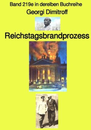 Der bulgarische kommunistische Politiker Georgi Dimitroff wurde am 9. März 1933 in Berlin von den Nationalsozialisten verhaftet, um ihn zusammen mit anderen Kommunisten und dem aus Holland stammenden Marinus van der Lubbe der Bandstiftung im Berliner Reichstagsgebäude zu beschuldigen, den vermutlich die Nazis selber veranlasst hatten, um einen Vorwand gegen ihre Feinde zu haben. Dimitroff wurde zunächst im Untersuchungsgefängnis Berlin-Moabit, später in Leipzig unter unwürdigen Bedingungen inhaftiert. Am 21. September begann vor dem „IV. Strafsenat des Reichsgerichts“ in Leipzig der Reichstagsbrandprozess. Dimitroff lehnte den ihm zugewiesenen Verteidiger ab und verteidige sich selber. Durch die ihm aus dem Ausland, besonders aus der Sowjetunion gewährte Solidarität erfolgte durch das Gericht ein Freispruch aus „Mangel an Beweisen“. Er wurde von den Nazis am 27. Februar 1934 in einer geheimen Aktion nach Moskau ausgeflogen. - Rezession: Ich bin immer wieder begeistert von der „Gelben Buchreihe“. Die Bände reißen einen einfach mit. Inzwischen habe ich ca. 20 Bände erworben und freue mich immer wieder, wenn ein neues Buch erscheint. oder: Sämtliche von Jürgen Ruszkowski aus Hamburg herausgegebene Bücher sind absolute Highlights. Dieser Band macht da keine Ausnahme. Sehr interessante und abwechslungsreiche Themen aus verschiedenen Zeit-Epochen, die mich von der ersten bis zur letzten Seite gefesselt haben! Man kann nur staunen, was der Mann in seinem Ruhestand schon veröffentlicht hat. Alle Achtung!