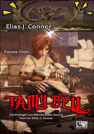 TAMY BELL Graphic Novel by Elias J. Connor Text: Elias J. Connor Graphics: Blender Foundation Tamy Bell ist alleine, seit sie denken kann. Eines Tages begegnet ihr ein kleiner Drache, mit dem sie sich anfreundet. Tamy Bell ist wie eine Mutter zu ihm. Sie zieht ihn groß, lehrt ihn zu fliegen und kümmert sich Tag für Tag um ihn. Eines Abends wird ihr kleiner Freund entführt, und Tamy Bell muss sich auf eine lange, schwierige Suche machen... Ein Fantasy Comic aus dem Hause FINN Books Edition FireFly.