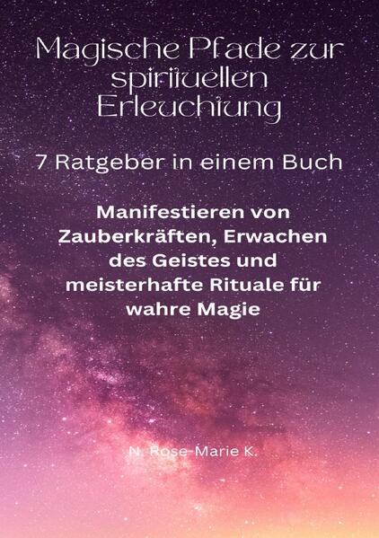 Tauchen Sie ein in die spannende Welt der Magie, Spiritualität und Selbsterkenntnis! Dieses umfassende Ratgeberbuch von der Autorin N. Rose- Marie K. enthält sieben Bücher in einem einzigen Band. Sie lernen die Geheimnisse der magischen Welt kennen und erfahren, wie Sie Ihre Gaben nutzen können. Erfahren Sie mehr über die Heilkräfte der Natur und entdecken Sie die effektivsten Sigillen Übungen. Entdecken Sie Ihr spirituelles Potenzial und lassen Sie Ihre Seele aufblühen! In diesem Buch finden Sie sogar praktische Übungen und wertvolle Meditationsskripte. Mit diesem Nachschlagewerk haben Sie alles, was Sie zur Entfaltung Ihres Potenzials benötigen in der Hand. Gönnen Sie sich jetzt das perfekte Buch, um Ihren spirituellen Horizont zu erweitern und Ihr Leben positiv zu verändern.