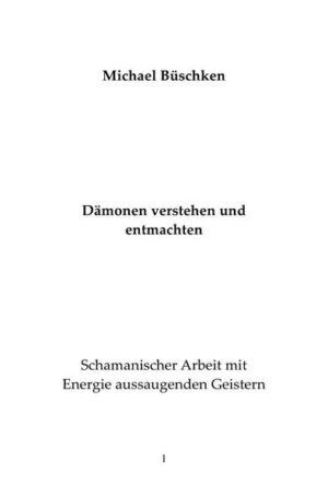 Wir begeben uns auf einen Streifzug durch die Geschichte und vergangener Kulturen, um dem Wesen von Dämonen auf die Spur zu kommen. Wie haben Menschen in vergangenen Epochen und Kulturen Dämonen erlebt und wahrgenommen und welche Mittel haben sie angewendet, um sich zu schützen? Wir betrachten christliche, islamische, buddhistische und schamanische Techniken um Dämonen zu begegnen. Auf dieser Reise wird sich unser festgelegtes Bild des Dämon als böser Geist und Diener des Teufels grundlegend ändern. Wir lernen ihre Schwäche, ihre Erdgebundenheit und Verzweiflung kennen. Dämonen gegenüber verwandelt sich unsere Angst in Mitgefühl und so werden sie vollkommen entmachtet.