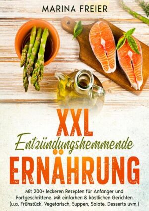 Sind entzündungshemmende Diäten wirksam? Jeder Mensch hat ein einzigartiges Immunsystem, das auf bestimmte Umstände unterschiedlich reagiert, so dass die Auswirkungen eines Diätplans von Mensch zu Mensch unterschiedlich sind. Weitere Faktoren sind der Grad der Einhaltung der Diät und das Engagement für eine positive Veränderung. Dies und die Komplexität des Entzündungsprozesses erklären, warum viele Menschen, die unter Entzündungen leiden, einen mehrgleisigen Ansatz wählen, der ihnen am besten hilft, ihren Zustand zu bewältigen. Eine entzündungshemmende Ernährung kann ein Teil dieses Ansatzes sein, aber sie allein kann die Entzündung nicht ausschalten. Dennoch gibt es Hinweise darauf, dass eine entzündungshemmende Ernährung bei manchen Menschen die Symptome lindern oder eine wertvolle Ergänzung zu medizinischen oder physikalischen Maßnahmen darstellen kann, so dass die täglichen Symptome besser zu bewältigen sind. Hier einige Tipps… Es gibt keinen festen Ernährungsplan für die entzündungshemmende Diät. Sie können ihn variieren und sogar an die Vorlieben und Bedürfnisse Ihrer Familie anpassen. Es gibt jedoch bestimmte Richtlinien, die Ihnen helfen können, gesunde Entscheidungen zu treffen. Dazu gehören: - Essen Sie jeden Tag fünf bis neun Portionen antioxidantienreiches Obst und Gemüse. - Ersetzen Sie rotes Fleisch durch mageres Geflügel, Fisch, Bohnen und Linsen. - Tauschen Sie Margarine und Butter gegen gesündere Fette wie Olivenöl aus. - Ersetzen Sie raffinierte Getreidesorten wie Weißbrot, Salzgebäck und Backwaren durch ballaststoffreiche Vollkornprodukte wie Hafer, Quinoa, braunen Reis und Nudeln. (mehr Informationen finden Sie im Buch) Sie sind auf der Suche nach … ✅ 200+ leckere Rezepte (u.a. Frühstück, Fisch, Gemüse, Snacks, Desserts uvm.) ✅ Einführung in das Thema ✅ Tipps & Tricks rund um das Thema Entzündungshemmende Ernährung ✅ Inklusive 7-Tage Ernährungsplan