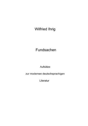 Der Band bietet Aufsätze zur modernen deutschsprachigen Literatur, darunter einen grösseren Aufsatz über B. Traven, Österreich und die Tschechoslowakei, mit einer Bibliographie, Anmerkungen zur indigenen mexikanischen Musik, Esperanto, Hofmannsthal und dem ersten Hörspiel nach einer Erzählung von Traven. Ein anderer grösserer Aufsatz deutet "die verbesserung von mitteleuropa, roman" von Oswald Wiener und den Roman "der sechste sinn" von Konrad Bayer, zwei Autoren aus der "Wiener Gruppe". Ein grösserer Aufsatz über den Berliner Admiralspalast untersucht mit bisher unbekannten Texten von Alfred Döblin und Leo Heller erstmals Texte anerkannter Autoren über diesen Vergnügungspalast, ein kleiner Aufsatz legt einen bisher unbekannten Text von Egon Erwin Kisch aus einem Urlaub auf Usedom vor. In kleineren Aufsätzen wird dargelegt, wie Friedrich Wilhelm Wagner ein Gedicht von Maler Müller verarbeitet, wie Franz Hessel ein Gedicht von Friedrich Wilhelm Wagner verwendet. Ein grösserer Aufsatz gilt dem Lyriker Wilhelm Runge, ein kleiner Aufsatz Heinrich Nowak. Einige Gedichte werden mit Interpretationen und Kommentaren dargestellt: Gedichte von Carl Einstein, Leo Heller, Ernst Wilhelm Lotz, Friedrich Eduard Moll, Alexander Roda Roda, Ernst Stadler, das älteste berlinerische Gedicht, von Adelbert von Chamisso, das berühmteste berlinerische Gedicht, von Jean de Bourgois. Die behandelten Texte sind aus Berlin, Prag, Wien, Zürich und Mexiko, sie sind expressionistisch, avantgardistisch, gesellschaftskritisch, sprachkritisch, amüsant, sie handeln von den Zwanziger Jahren, der Inflation, dem Theater und der Seefahrt, Puppen und Nutten, der Kunst und dem Untergang der Monarchie.