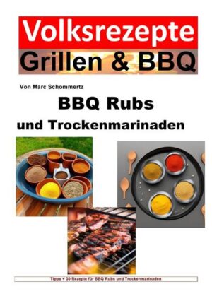 Grillen und BBQ sind nicht nur eine Mahlzeit, sondern ein geselliges Ereignis, das Menschen verschiedener Kulturen und Hintergründe zusammenbringt. Dabei ist es nicht nur das Fleisch oder Gemüse auf dem Rost, das den besonderen Geschmack ausmacht, sondern auch die Gewürze und Aromen, die wir verwenden. BBQ Rubs und Trockenmarinaden sind die geheime Zutat, die den Grill- und BBQ-Gerichten eine einzigartige Note verleiht. In diesem Buch finden Sie 30 Rezepte für BBQ Rubs und Trockenmarinaden. Von klassischen Variationen bis hin zu exotischen Kreationen ist für jeden Geschmack etwas dabei. Egal, ob Sie Rindfleisch, Schweinefleisch, Geflügel, Fisch oder vegetarische Gerichte grillen möchten, hier werden Sie sicherlich die passende Gewürzmischung finden, um Ihren Speisen das gewisse Etwas zu verleihen.