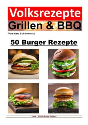 Herzlich willkommen zu meinem Buch "50 Burger Rezepte" aus der Buchserie "Volksrezepte Grillen und BBQ". Mein Name ist Marc Schommertz, und ich bin nicht nur ein leidenschaftlicher Autor, sondern auch ein begeisterter Hobbykoch. In diesem Buch möchte ich Ihnen eine Vielzahl von köstlichen Burger Grillrezepten präsentieren, die speziell für den Grill entwickelt wurden. Burger sind in den letzten Jahrzehnten zu einer wahren Ikone der internationalen Küche geworden. Ursprünglich in den USA entstanden, haben sich Burger inzwischen auf der ganzen Welt verbreitet und sind aus keinem guten Speiseplan mehr wegzudenken. Doch was macht einen guten Burger aus? Welche Unterschiede gibt es zwischen den verschiedenen Burgerarten? Und wie können wir unsere Burger mit den richtigen Belägen, Saucen und Toppings perfekt abrunden? Der Hauptteil dieses Buches besteht aus 50 abwechslungsreichen Grillrezepten, die speziell für den Grill entwickelt wurden. Hier finden Sie klassische Burger wie den Cheeseburger und den BBQ-Bacon Burger, aber auch kreative Variationen wie den Mushroom-Swiss Burger oder den Guacamole Burger. Jedes Rezept wird detailliert erklärt und enthält alle benötigten Zutaten und Schritte, um den perfekten Burger zuzubereiten. Ich hoffe, dass dieses Buch Ihnen dabei hilft, Ihre Kochkünste zu erweitern und neue Geschmackserlebnisse auf dem Grill zu entdecken. Egal, ob Sie ein erfahrener Grillmeister sind oder gerade erst Ihre ersten Schritte in der Welt des Grillens machen - "Burger Rezepte" wird Ihnen eine Fülle von Ideen und Inspiration bieten. Ich wünsche Ihnen viel Freude beim Lesen und Ausprobieren der Rezepte. Lassen Sie sich von den Aromen und Kombinationen überraschen und genießen Sie die Welt der Burger vom Grill!