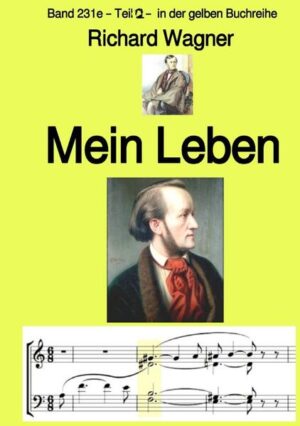 Der von 1813 bis 1883 lebende Oper-Komponist Richard Wagner erzählt in diesem Buch aus seinem interessanten Leben. In Leipzig geboren, studierte er auch dort Musik. Er lebte und arbeitete danach in Würzburg, Magdeburg, Königsberg und Riga. Über eine dramatische Seereise kam er nach London und von dort nach Paris, wo er von 1839, total verarmt und verschuldet in elenden Verhältnissen vegetierte. Die triumphale Uraufführung des "Rienzi" am 20. Oktober 1842 in Dresden legte den Grundstein zu seinem Ruhm. 1843 wird er zum königlich-sächsischen Hofkapellmeister ernannt. 1849 kämpfte er beim Dresdner Maiaufstand auf der Seite der Aufständischen und musste anschließend in die Schweiz flüchten. Bis 1858 wohnte er in Zürich, die nächsten Jahre verbrachte er mit kurzen Aufenthalten an verschiedenen Orten: Venedig, Luzern, Wien, Paris, Biebrich (bei Wiesbaden), Berlin. 1864 errang er die Gunst des bayrischen Königs Ludwig II., der seine Schulden bezahlte und ihn auch weiterhin unterstützte. Da Wagner versuchte, sich in die bayrische Politik einzumischen, wurde er zeitweise aus München verbannt und zog nach Genf, dann nach Tribschen (bei Luzern). 1872 ging er nach Bayreuth und legte den Grundstein für das Festspielhaus, das 1876 eingeweiht wurde. Zur Wiederherstellung seiner Gesundheit zog Wagner 1882 nach Venedig, wo er 1883 starb. - Rezession: Ich bin immer wieder begeistert von der „Gelben Buchreihe“. Die Bände reißen einen einfach mit. Inzwischen habe ich ca. 20 Bände erworben und freue mich immer wieder, wenn ein neues Buch erscheint. oder: Sämtliche von Jürgen Ruszkowski aus Hamburg herausgegebene Bücher sind absolute Highlights. Dieser Band macht da keine Ausnahme. Sehr interessante und abwechslungsreiche Themen aus verschiedenen Zeit-Epochen, die mich von der ersten bis zur letzten Seite gefesselt haben! Man kann nur staunen, was der Mann in seinem Ruhestand schon veröffentlicht hat. Alle Achtung!