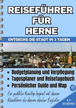 Dieser Reisebegleiter bietet dir alles, was du für einen unvergesslichen Aufenthalt in Herne benötigst. Von der Planung bis zur Verpflegung begleitet er dich und hilft dir, das Beste aus deinem Besuch herauszuholen. In nur drei Tagen erlebst du die faszinierende Geschichte, beeindruckende Sehenswürdigkeiten und lokale Spezialitäten der Stadt, ohne dabei dein Budget zu strapazieren. Lass dich von charmanten Vierteln, Parks und Museen inspirieren und tauche ein in die einzigartige Atmosphäre von Herne. Mit diesem Reisebegleiter schaffst du unvergessliche Erinnerungen, während du dein Budget im Blick behältst.