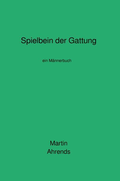 Es ist ein Buch, darin ein Mann über sich lacht. Und versucht, sich lachend ernst zu nehmen. Ein Mann zu sein ist nicht erst mit der Frauenbewegung fragwürdig geworden: Würdig, befragt zu werden. Wir Männer hatten in meiner Generation besonders viel zu lernen. Auf allen Gebieten des Lebens haben sich unsere sozialen Rollen gewandelt und unser Innenleben mit ihnen - hinein ins Unerprobte. Ins Komische, manchmal Lächerliche. Innerfamiliäres Neuland wurde in den vergangenen Jahrzehnten mehr oder weniger bewusst betreten, bestolpert, fluchtartig verlassen. Eine stille Revolution findet statt, unzählige Versuche, in den eigenen vier Wänden alles anders zu machen als die Vorfahren. Das Familienleben neu zu erfinden. Krampfhaft oder spielerisch. Als Spielbein der Gattung Mensch sehe ich Männer, die sich aufs Spiel setzen in ihren Erprobungen, Eroberungen, Kriegen, in ihren Abenteuern und Experimenten, in ihrem Selbstopfer für eine Religion, für König und Vaterland, für eine Familie, in ihrer ganzen riskanten Existenz. Als den Versuch der Gattung, Neues zu wagen, Scheitern ist da ganz natürlich eingeschlossen. Männer dürfen scheitern.