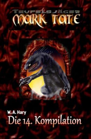 TEUFELSJÄGER: Die 14. Kompilation W. A. Hary (Hrsg.): „Diese Kompilation beinhaltet die Bände 71 bis 80 der laufenden Serie!“ Enthalten in dieser Sammlung: 71/72 »Höllenterror in Wessex« Dirk Taeger / »Das Grauen von Tanger« Jack Raymond 73/74 »Diener des Satans« Robert Gruber / »Die schwarze Macht« W. A. Hary 75/76 »Donnerhammer« / »Engel der Rache« W. A. Hary 77/78 »Am Ende aller Tage« / »Die rechte Hand des Teufels« W. A. Hary 79/80 »Der Zorn Afrikas« / »Mit den Waffen des Bösen« W. A. Hary Die Serie TEUFELSJÄGER Mark Tate erschien bei Kelter im Jahr 2002 in 20 Bänden und dreht sich rund um Teufelsjäger Mark Tate. Bis Band 20 wurde sie von HARY-PRODUCTION neu aufgelegt und ab Band 21 nahtlos fortgesetzt! Jeder Band ist jederzeit nachbestellbar. Nähere Angaben zum Autor siehe auf Wikipedia unter dem Suchbegriff Wilfried A. Hary! Urheberrechte am Grundkonzept zu Beginn der Serie Teufelsjäger Mark Tate: Wilfried A. Hary! Copyright Realisierung und Folgekonzept aller Erscheinungsformen (einschließlich eBook, Print und Hörbuch) by HARY-PRODUCTION