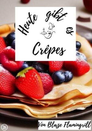 Herzlich willkommen zu einem neuen kulinarischen Abenteuer in der Buchserie "Heute gibt es". In diesem Buch dreht sich alles um einen wahren Klassiker der französischen Küche: den Crêpe. Ich freue mich sehr, Ihnen eine Vielzahl von leckeren Rezepten, nützlichen Tipps und praktischem Zubehör präsentieren zu dürfen, um Ihnen das Crêpe-Erlebnis nach Hause zu bringen. Als leidenschaftlicher Hobbykoch und begeisterter Genießer habe ich immer nach Möglichkeiten gesucht, meine kulinarischen Fähigkeiten zu erweitern und neue Gerichte auszuprobieren. Der Crêpe ist dabei ein absolutes Highlight für mich geworden. Seine dünnen, zarten und vielseitigen Eigenschaften machen ihn zu einer wahren Gaumenfreude, die sich sowohl für süße als auch herzhafte Kreationen eignet. In diesem Buch finden Sie eine sorgfältig ausgewählte Sammlung von 20 Crêpe-Rezepten, die von klassisch bis innovativ reichen. Sie werden die aromatische Verbindung von frischen Zutaten, raffinierten Füllungen und köstlichen Saucen entdecken. Von den traditionellen Zitronen-Zucker-Crêpes bis hin zu exotischen Geschmackskombinationen wie Kokos und Mango wird jede Seite dieses Buches Ihre Geschmacksknospen verzaubern.