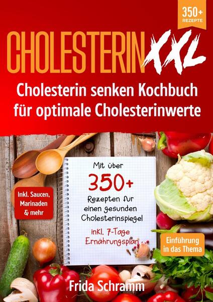 Ihr Körper braucht Cholesterin... um richtig zu funktionieren. Wenn Sie jedoch zu viel Cholesterin im Blut haben, kann es sich an den Wänden Ihrer Arterien festsetzen und diese verengen oder sogar blockieren. Dadurch sind Sie dem Risiko einer koronaren Herzkrankheit und anderer Herzerkrankungen ausgesetzt. Cholesterin wird auf Proteinen, den so genannten Lipoproteinen, durch das Blut transportiert. Ein Typ, LDL, wird manchmal als "schlechtes" Cholesterin bezeichnet. Ein hoher LDL-Spiegel führt zu einer Ablagerung von Cholesterin in den Arterien. Eine andere Art, HDL, wird manchmal als "gutes" Cholesterin bezeichnet. Es transportiert Cholesterin aus anderen Teilen Ihres Körpers zurück zur Leber. Dann entfernt die Leber das Cholesterin aus dem Körper. Du bist, was du isst! Sie können den Cholesterinspiegel im Laufe der Zeit senken, indem Sie weniger der Lebensmittel essen, die einen hohen Cholesterinspiegel verursachen, und mehr der Lebensmittel, die den Cholesterinspiegel senken. Essen Sie viel Gemüse, Obst und Vollkornprodukte. Der Verzehr von Lebensmitteln mit hohem Ballaststoffgehalt kann dazu beitragen, den Cholesterinspiegel im Blut zu senken. Dazu gehören: -Hafer -Bohnen -Erbsen -Linsen -Kichererbsen -Obst und Gemüse Sie sind auf der Suche nach... - 350+ cholesterinarme Rezepte - Kurze Einführung in das Thema - Tipps & Tricks für die Zubereitung von leckeren Gerichten - Den richtigen Zutaten für Cholesterinarme Ernährung