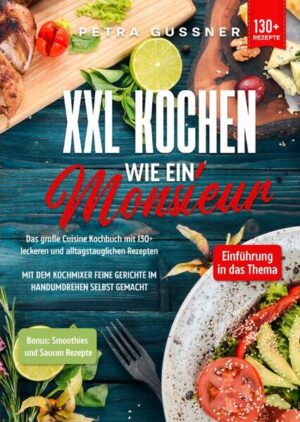 Was kann der Monsieur? Die Aldi-Küchenmaschine wird mit allem Zubehör verkauft. Mit diesem Gerät können Sie kochen, dünsten, dämpfen, kneten, mixen, mischen, hacken, pürieren, emulgieren, Eis zerkleinern, abwiegen und vieles mehr. Der Monsieur kann mittels Internetverbindung, sogar regelmäßig aktualisiert werden. So können die verschiedenen Programme und die Hunderte von Rezepten, die bereits in die Datenbank aufgenommen wurden, weiter verbessert und ihre Liste erweitert werden. Was kann der Monsieur noch so? Der Mixbehälter befindet sich über dem Motor des Geräts und hat ein Fassungsvermögen von 3 Litern. Damit können Sie auch große Mengen zubereiten, ohne sich Sorgen machen zu müssen. Im Inneren des Mixbehälters befinden sich vier Messer mit Klingen, die die Zubereitungszeit optimieren. Der mitgelieferte Spatel hat eine Kerbe, an der der Dampfkorb mit seinem Bügel befestigt werden kann. Der Dampfeinsatz ist sehr stabil und breit. Dieses Utensil ist nützlich, wenn Sie auf zwei Etagen dampfgaren. Der Mixer hilft Ihnen bei einer Vielzahl von Aufgaben beim Kochen, z. B. beim Kneten von Mehl für einen leckeren Kuchen oder beim Schlagen von Eiern. Der Messbecher ist eine Vorrichtung, die zum Verschließen der Backschüssel dient. Er kann mit dem Deckel verriegelt werden, um zu verhindern, dass sich der Deckel durch die hohe Temperatur hebt. Es ist wichtig zu beachten, dass dieses Zubehör von hoher Qualität und spülmaschinengeeignet ist. (mehr Informationen finden Sie im Buch) Sie sind auf der Suche nach … ✅ 130+ leckeren Rezepten (u.a. Frühstück, Fisch, Gemüse, Snacks, Desserts uvm.) ✅ Kurze Einführung in das Thema ✅ Einfach und leicht beschriebene Rezeptideen ✅ Inklusive Bonus Smoothies & Saucen Rezepte Leckere Gerichte und gute Anhaltspunkte gefällig? Dann greifen Sie jetzt zu!